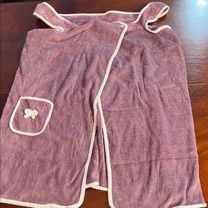 NEW! Women's Purple Terry Cloth sleeveless Robe